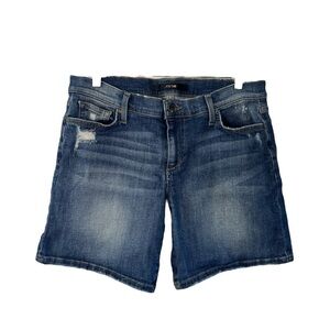 Joe’s Jeans 6” Cuff Denim Shorts Irisa Wash Size 29 Distressed Casual